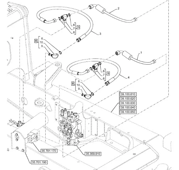 47375749 - Шланг гидравлической системы